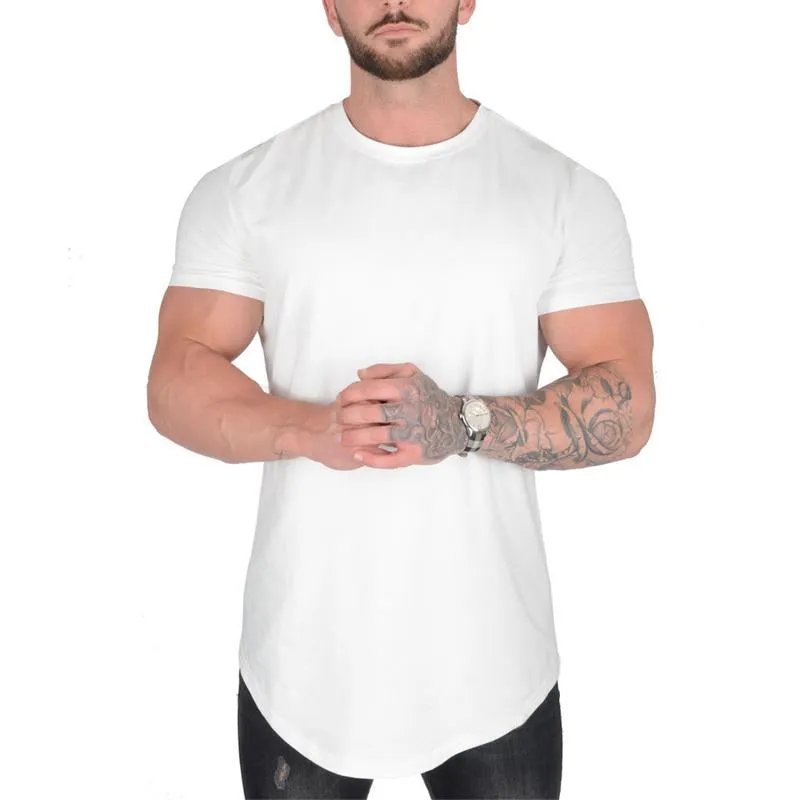 Men's Solid Color Loose Round Neck Short Sleeve T-Shirt 45316034X