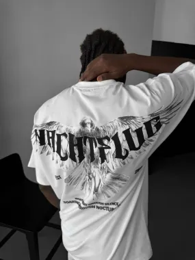 Oversize "Nachtflug" T-Shirt - Ecru