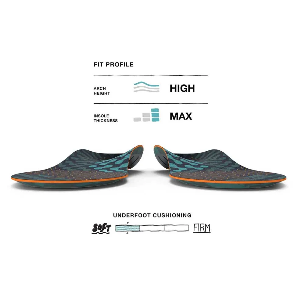 Run Cushion High Arch Insole - Sea Pine